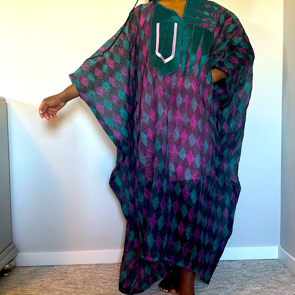 KENORIA Fatimah organza boubou dress